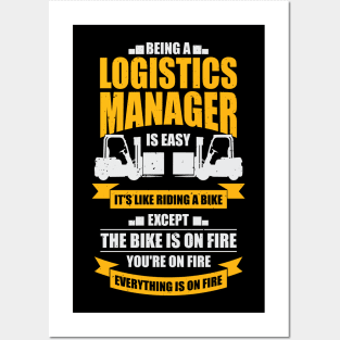 Funny Logistics Warehouse Manager Gift Posters and Art